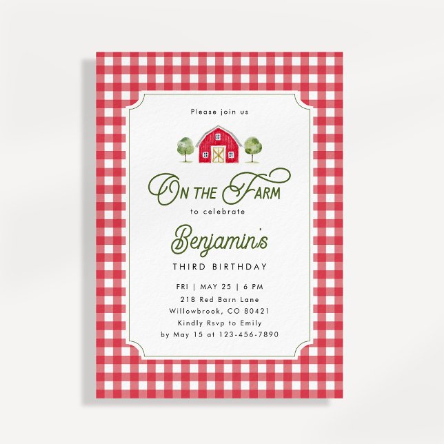 On the Farm Birthday Invitation (Creator Uploaded)
