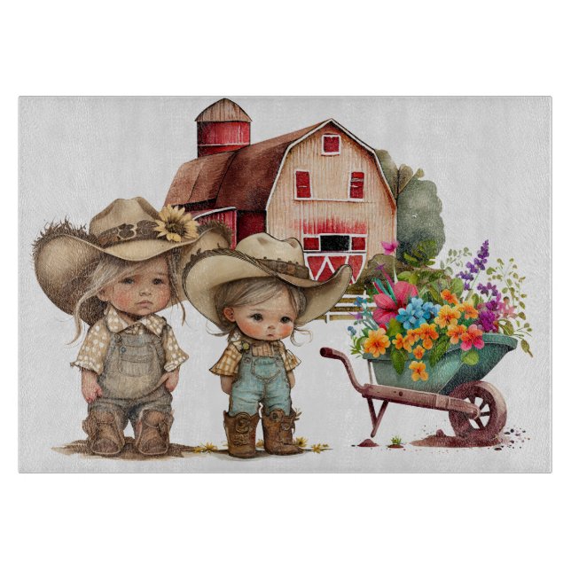 On The Farm  Cutting Board (Front)