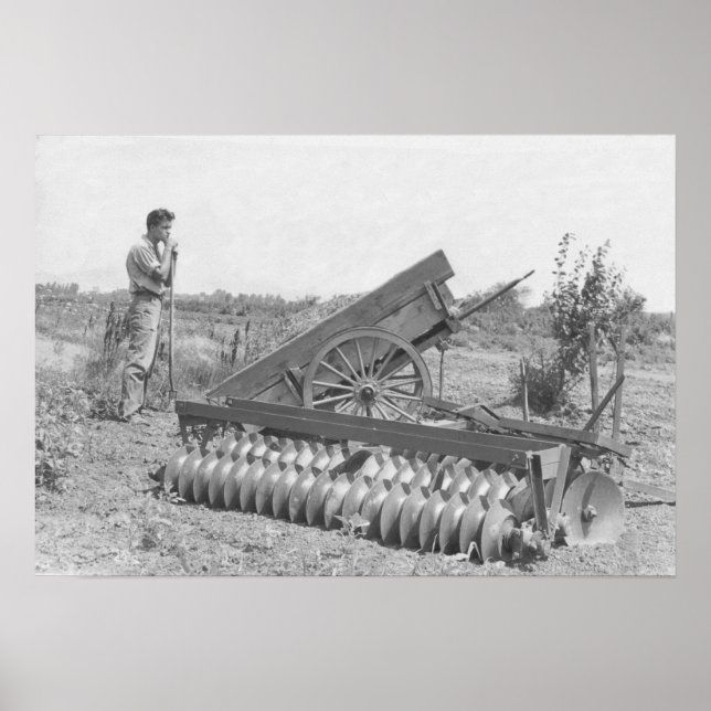 On the farm in the 1940's poster (Front)