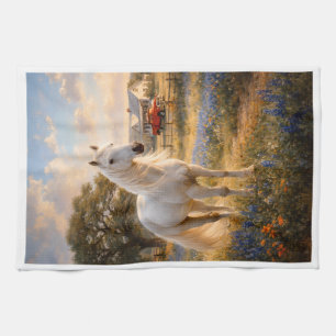 On the farm kitchen towel