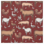 On the Farm Pattern Fabric