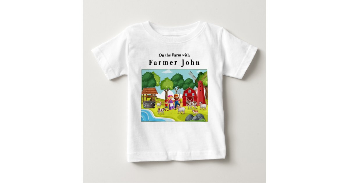 On the Farm with Farmer John and the Animals Baby T-Shirt