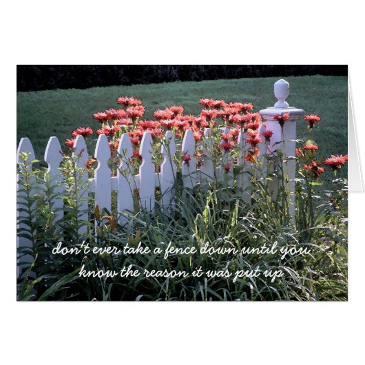 On the Fence (Front Horizontal)