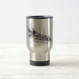 On the Fly - Fisherman's Fishing Fly Travel Mug