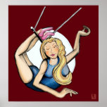 On The Flying Trapeze Poster at Zazzle