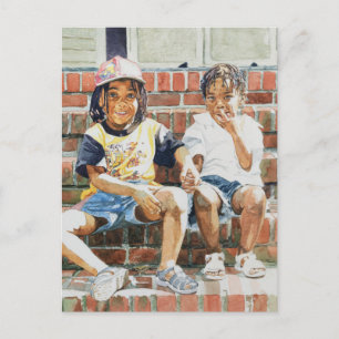 On the Front Step 2002 Postcard