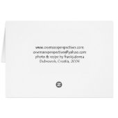 On the front stoop cards (Back Horizontal)