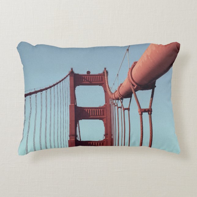 On The Golden Gate Bridge Accent Pillow (Front)