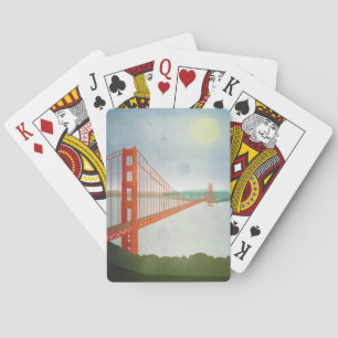On The Golden Gate Bridge Poker Cards