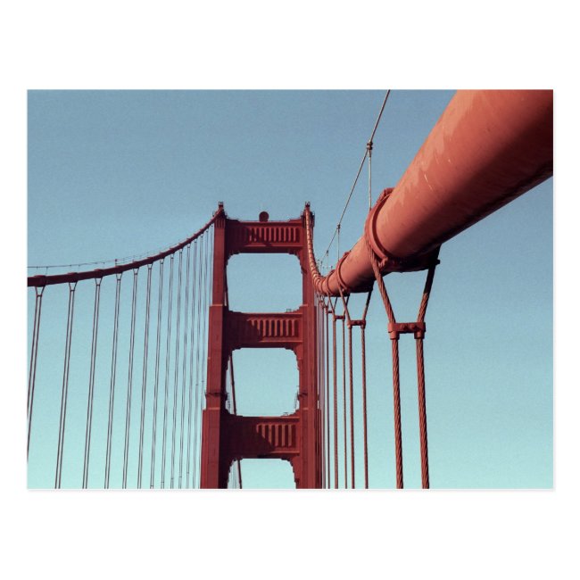 On The Golden Gate Bridge Postcard