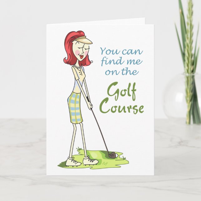 On the Golf Course Card (Front)