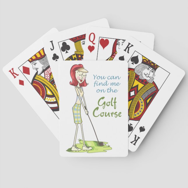 On the Golf Course Poker Cards (Back)