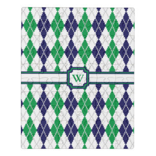 On the Green Argyle Acrylic Puzzle