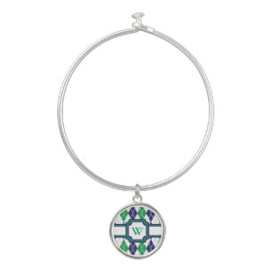 On the Green Argyle Bangle Bracelet