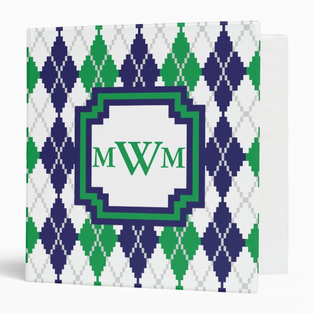 On the Green Argyle Binder (Front/Inside)