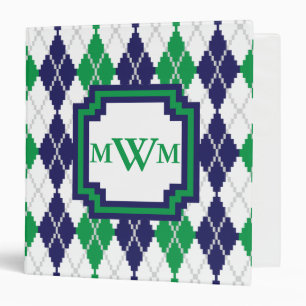 On the Green Argyle Binder