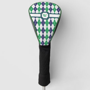 On the Green Argyle Driver Cover