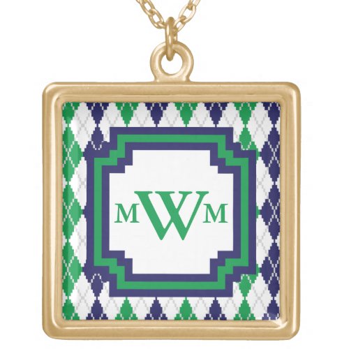 On the Green Argyle Necklace