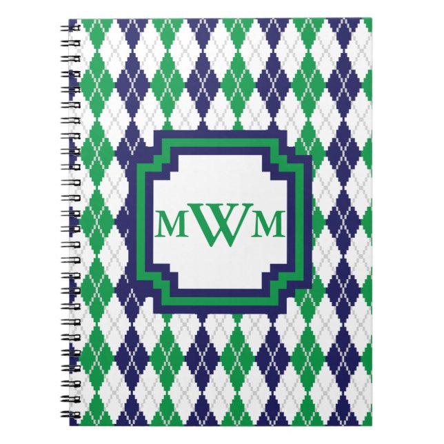 On the Green Argyle Notebook (Front)