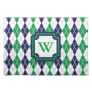 On the Green Argyle Place Mat