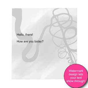 On the Grid: Abstract Black and Gray Notepad