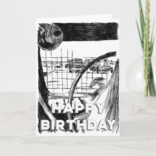 On The Grid Birthday Card