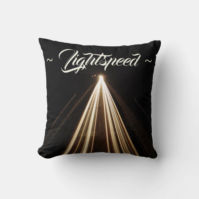 On the highway to sleep throw pillow (Front)