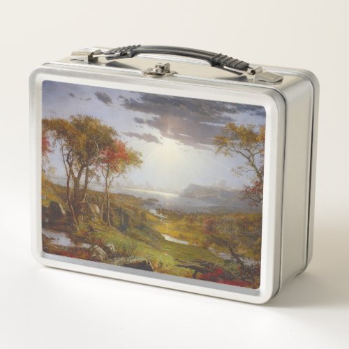 On the Hudson River 1860 oil on canvas Metal Lunch Box