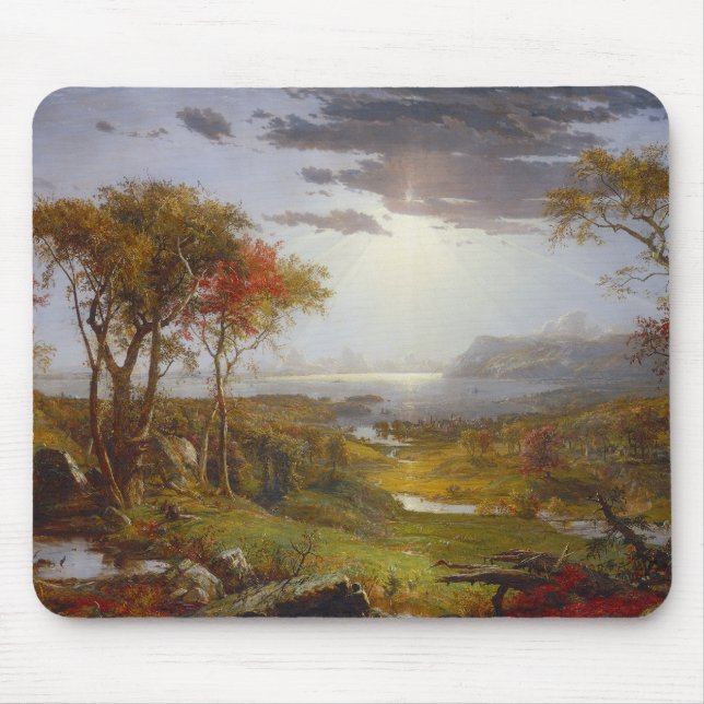 On the Hudson River, 1860 (oil on canvas) Mouse Pad (Front)