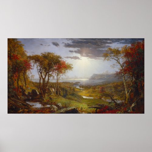 On the Hudson River 1860 oil on canvas Poster