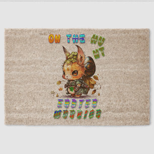 On The Hunt Easter Warrior Fiber Doormat