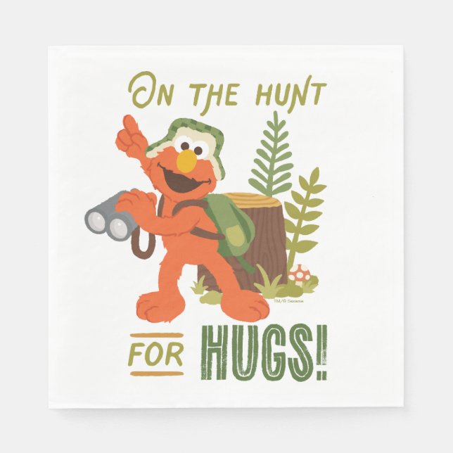 On The Hunt For Hugs Napkins (Front)