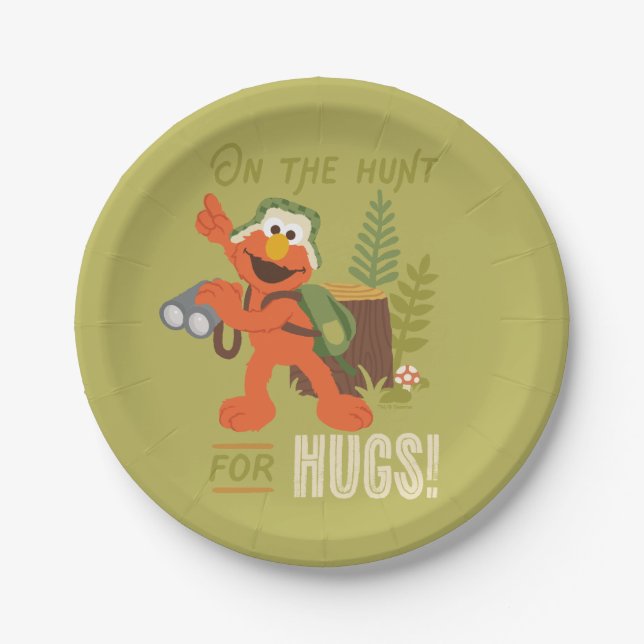 On The Hunt For Hugs Paper Plates (Front)