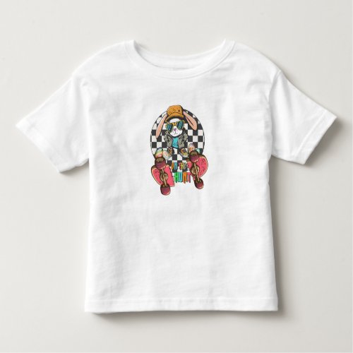 On the Hunt Skater Rabbit Toddler T_shirt