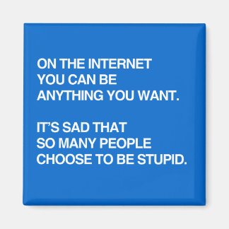 ON THE INTERNET YOU CAN BE ANYTHING YOU WANT MAGNET