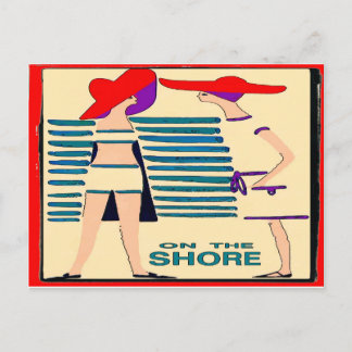 On the Jersey Shore Abstract Postcard