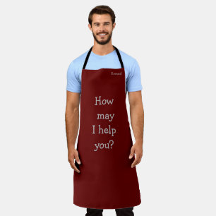 "On the Job!" Large Personalized Apron 