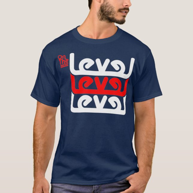 On The Level Retro Stacked Masonic Premium T-Shirt (Front)