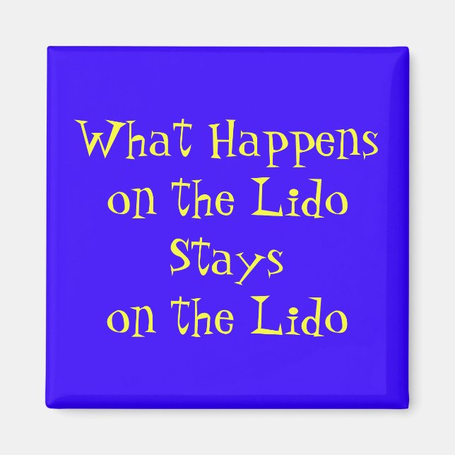 On the Lido Magnet (Front)