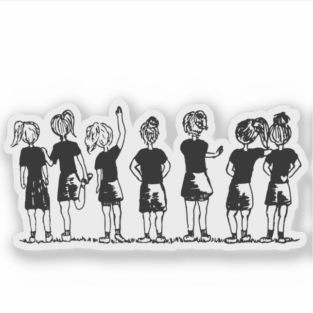 On the Line - Ultimate Frisbee Sticker (Front)