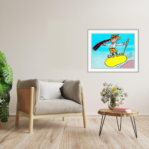 On The Lookout - Vintage Comic Print