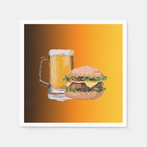 On The Menu Oktoberfest Party Paper Napkins