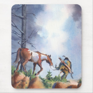 ON THE MOVE by SHARON SHARPE Mouse Pad