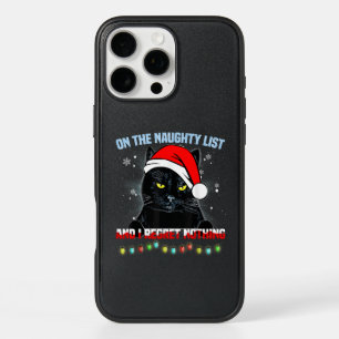 On The Naughty List And I Regret Nothing Cat Chris iPhone 16 Pro Max Case