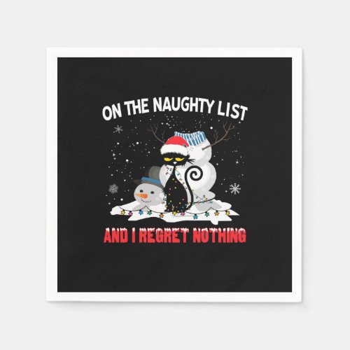 on the naughty list and i regret nothiPaper Napkin