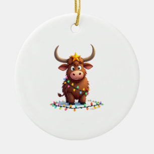 On The Naughty List And Reget Nothing Christmas Hi Ceramic Ornament