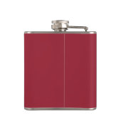 On the Naughty List | Red & White Funny Holiday Hip Flask (Back)