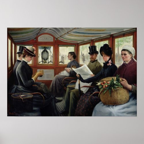 On the Omnibus 1880 Poster