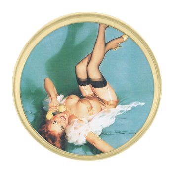 On The Phone - Vintage Pin Up Girl by PinUpGallery at Zazzle