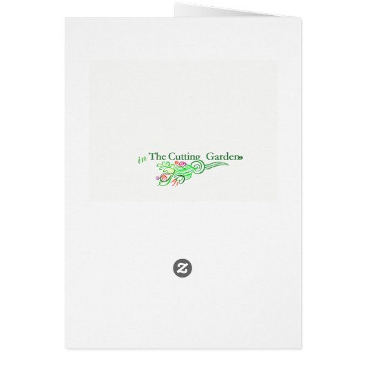 On the Picket Fence Greeting Gard (Back)